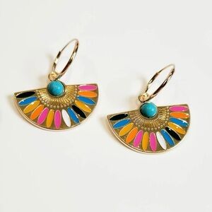 Bohemian Rainbow Drop Earrings